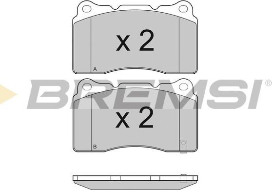 Bremsi BP3157 - Тормозные колодки, дисковые, комплект autosila-amz.com