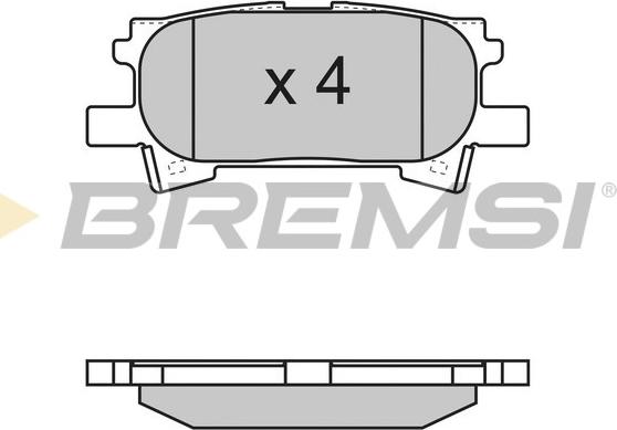 Bremsi BP3169 - Тормозные колодки, дисковые, комплект autosila-amz.com