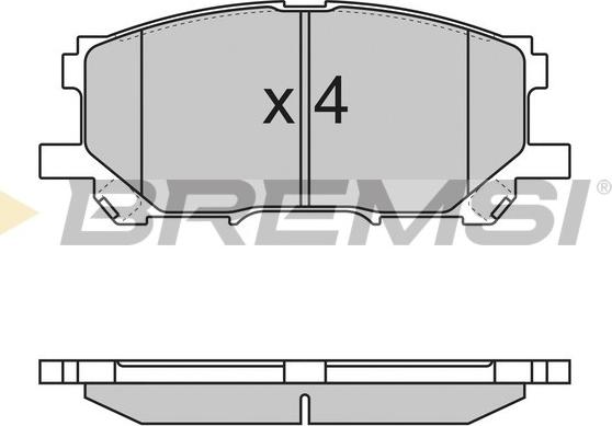 Bremsi BP3168 - Тормозные колодки, дисковые, комплект autosila-amz.com