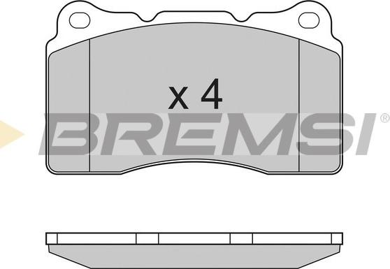 Bremsi BP3167 - Тормозные колодки, дисковые, комплект autosila-amz.com