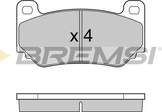 Bremsi BP3104 - Тормозные колодки, дисковые, комплект autosila-amz.com
