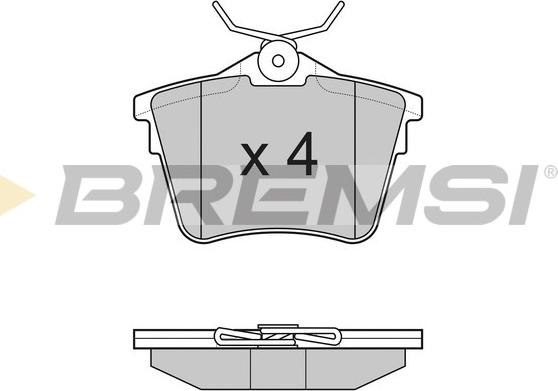 Bremsi BP3183 - Тормозные колодки, дисковые, комплект autosila-amz.com