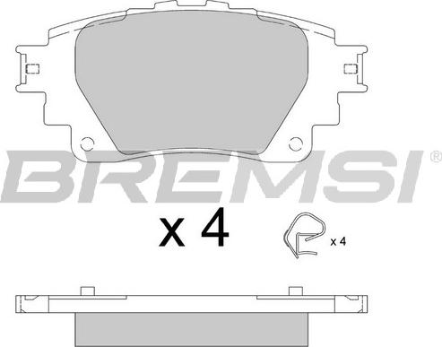 Bremsi BP3899 - Тормозные колодки, дисковые, комплект autosila-amz.com