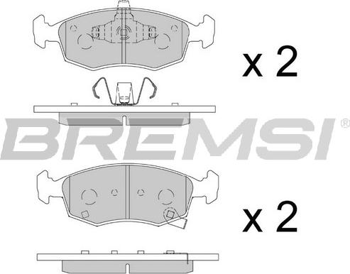 Bremsi BP3891 - Тормозные колодки, дисковые, комплект autosila-amz.com