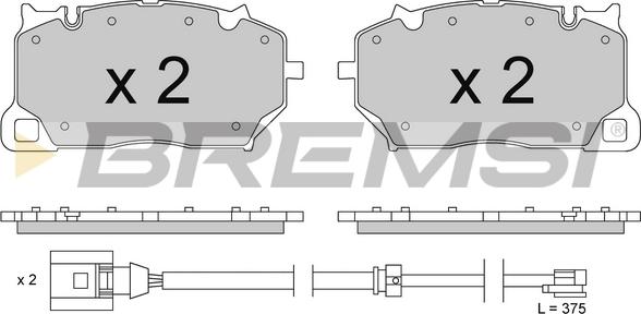 Bremsi BP3856 - Тормозные колодки, дисковые, комплект autosila-amz.com