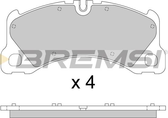 Bremsi BP3811 - Тормозные колодки, дисковые, комплект autosila-amz.com