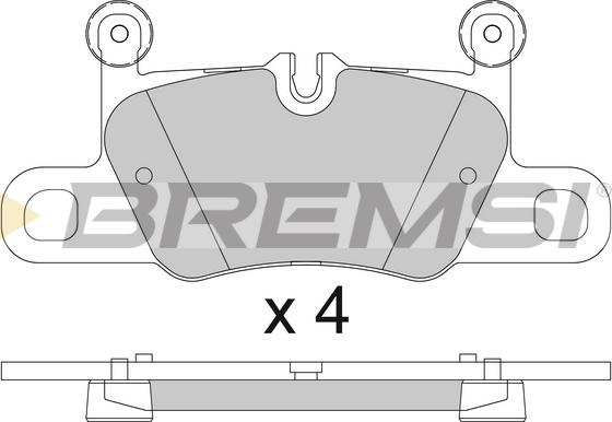 Bremsi BP3832 - Тормозные колодки, дисковые, комплект autosila-amz.com