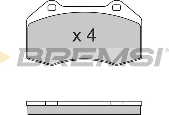 Bremsi BP3355 - Тормозные колодки, дисковые, комплект autosila-amz.com