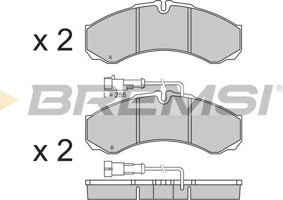 Bremsi BP3361 - Тормозные колодки, дисковые, комплект autosila-amz.com