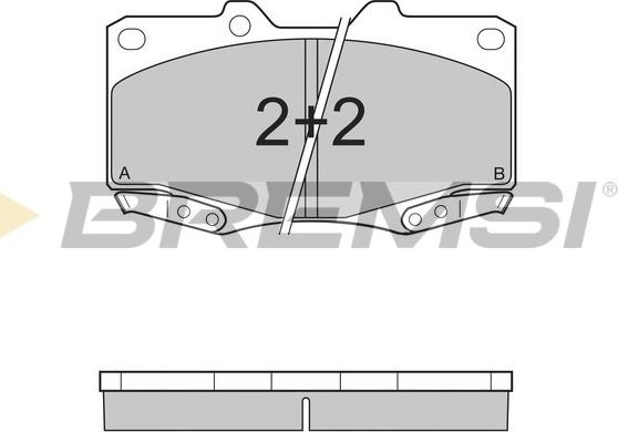 Bremsi BP3319 - Тормозные колодки, дисковые, комплект autosila-amz.com