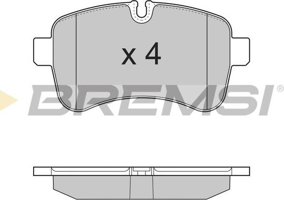 Bremsi BP3315 - Тормозные колодки, дисковые, комплект autosila-amz.com