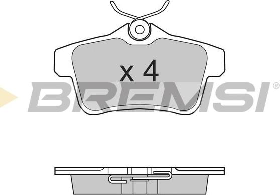 Bremsi BP3387 - Тормозные колодки, дисковые, комплект autosila-amz.com