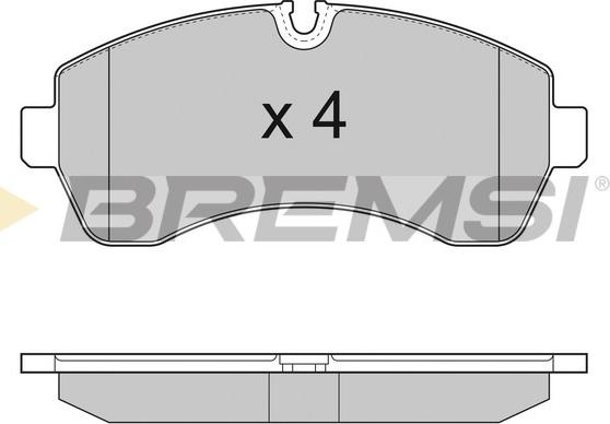 Bremsi BP3290 - Тормозные колодки, дисковые, комплект autosila-amz.com