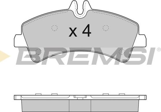 Bremsi BP3291 - Тормозные колодки, дисковые, комплект autosila-amz.com
