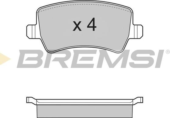 Bremsi BP3298 - Тормозные колодки, дисковые, комплект autosila-amz.com