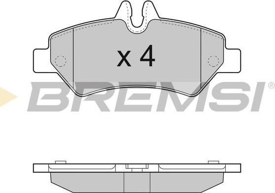 Bremsi BP3293 - Тормозные колодки, дисковые, комплект autosila-amz.com