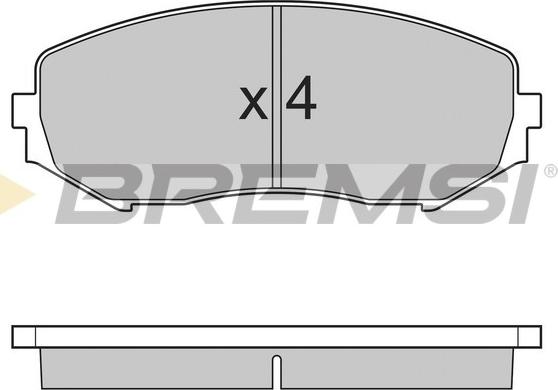 Bremsi BP3244 - Тормозные колодки, дисковые, комплект autosila-amz.com