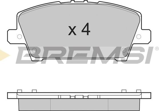Bremsi BP3245 - Тормозные колодки, дисковые, комплект autosila-amz.com
