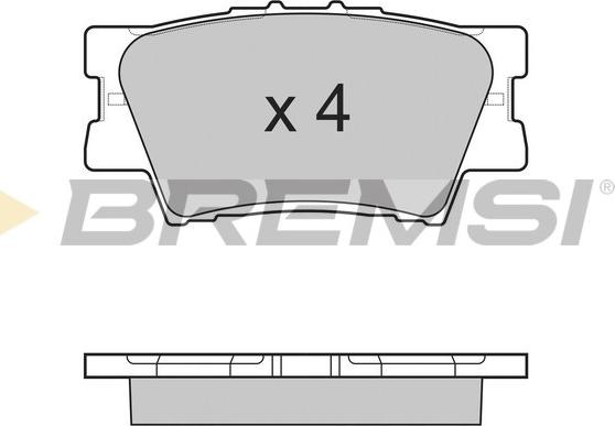 Bremsi BP3252 - Тормозные колодки, дисковые, комплект autosila-amz.com
