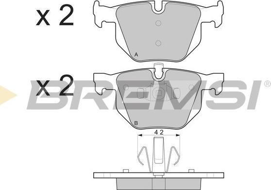 Bremsi BP3263 - Тормозные колодки, дисковые, комплект autosila-amz.com