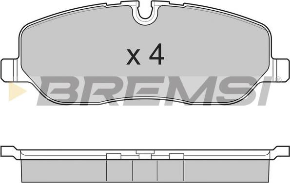 Bremsi BP3206 - Тормозные колодки, дисковые, комплект autosila-amz.com