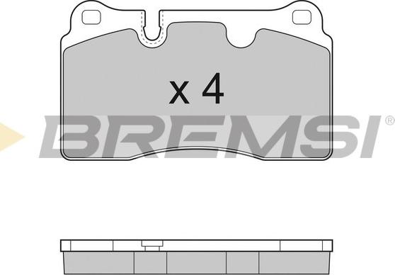 Bremsi BP3289 - Тормозные колодки, дисковые, комплект autosila-amz.com