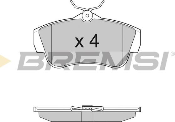 Bremsi BP3284 - Тормозные колодки, дисковые, комплект autosila-amz.com