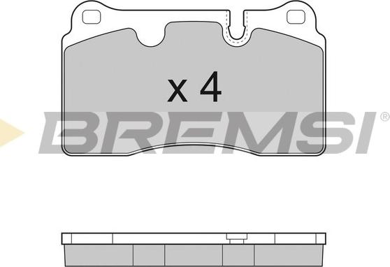 Bremsi BP3288 - Тормозные колодки, дисковые, комплект autosila-amz.com