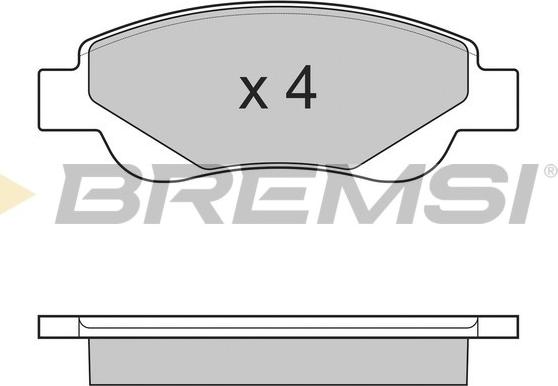 Bremsi BP3225 - Тормозные колодки, дисковые, комплект autosila-amz.com