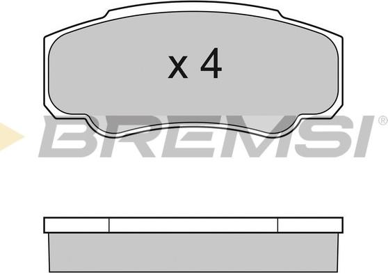 Bremsi BP2996 - Тормозные колодки, дисковые, комплект autosila-amz.com
