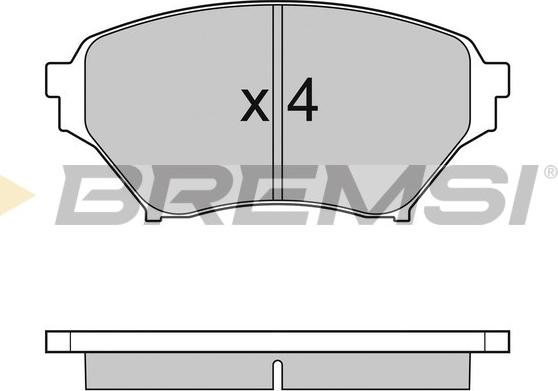 Bremsi BP2990 - Тормозные колодки, дисковые, комплект autosila-amz.com