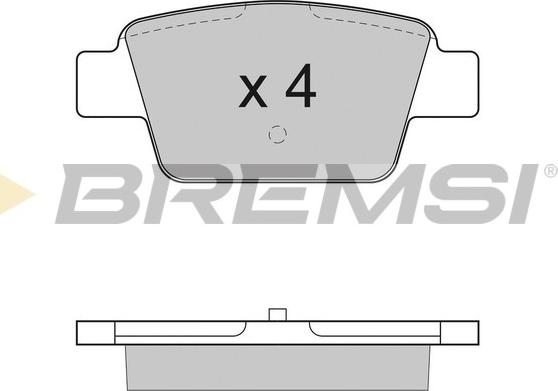 Bremsi BP2947 - Тормозные колодки, дисковые, комплект autosila-amz.com