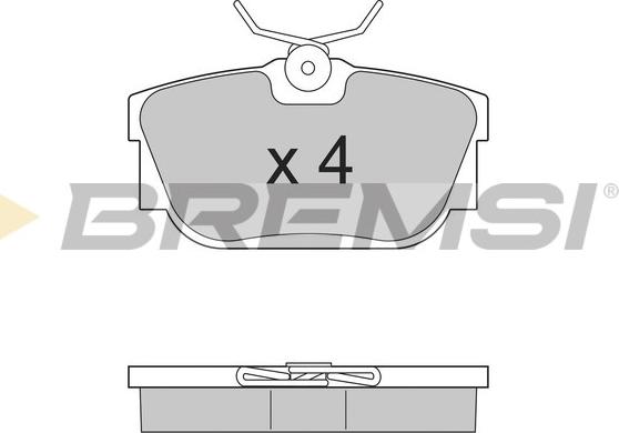 Bremsi BP2958 - Тормозные колодки, дисковые, комплект autosila-amz.com