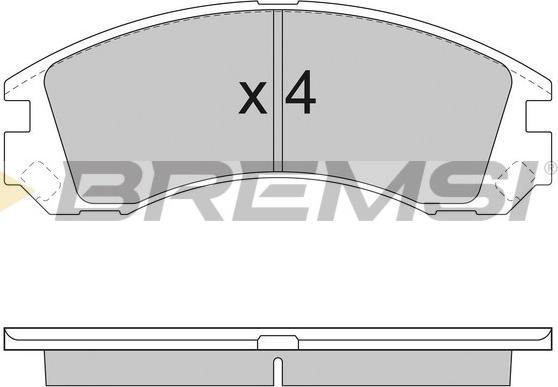 Bremsi BP2953 - Тормозные колодки, дисковые, комплект autosila-amz.com