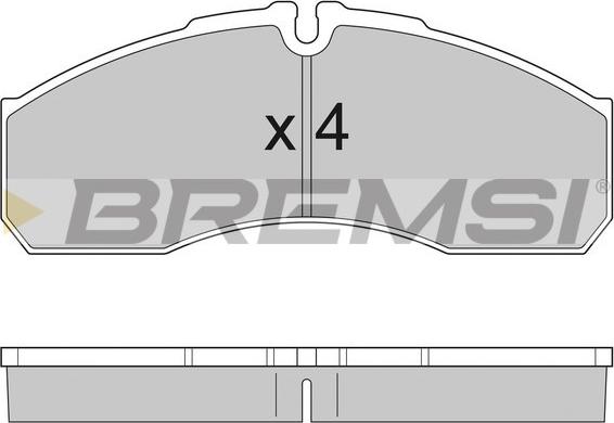 Bremsi BP2952 - Тормозные колодки, дисковые, комплект autosila-amz.com