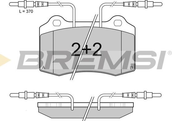 Bremsi BP2985 - Тормозные колодки, дисковые, комплект autosila-amz.com