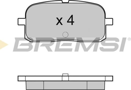 Bremsi BP2988 - Тормозные колодки, дисковые, комплект autosila-amz.com