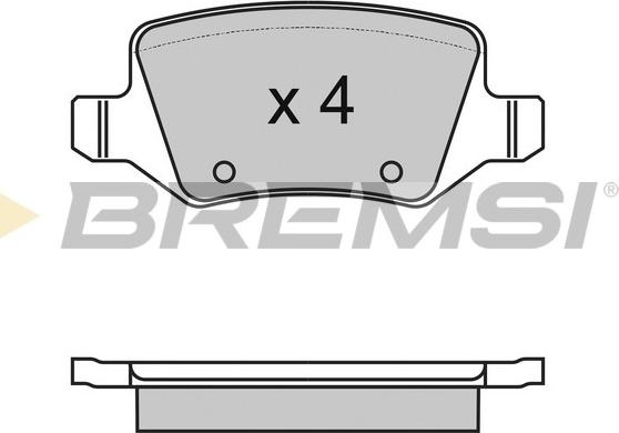 Bremsi BP2983 - Тормозные колодки, дисковые, комплект autosila-amz.com