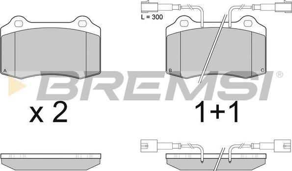 Bremsi BP2979 - Тормозные колодки, дисковые, комплект autosila-amz.com