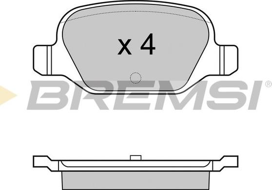 Bremsi BP2974 - Тормозные колодки, дисковые, комплект autosila-amz.com