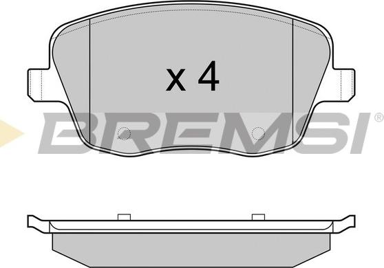 Bremsi BP2973 - Тормозные колодки, дисковые, комплект autosila-amz.com