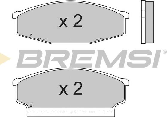 Bremsi BP2408 - Тормозные колодки, дисковые, комплект autosila-amz.com