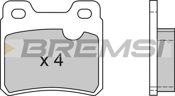 Bremsi BP2418 - Тормозные колодки, дисковые, комплект autosila-amz.com