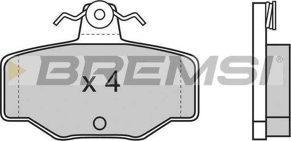 Bremsi BP2471 - Тормозные колодки, дисковые, комплект autosila-amz.com