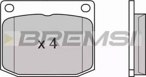 Bremsi BP2594 - Тормозные колодки, дисковые, комплект autosila-amz.com