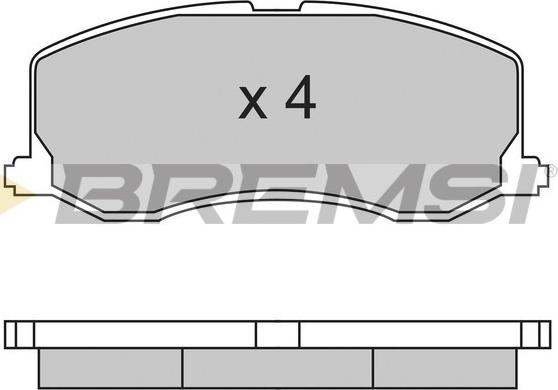 Bremsi BP2596 - Тормозные колодки, дисковые, комплект autosila-amz.com