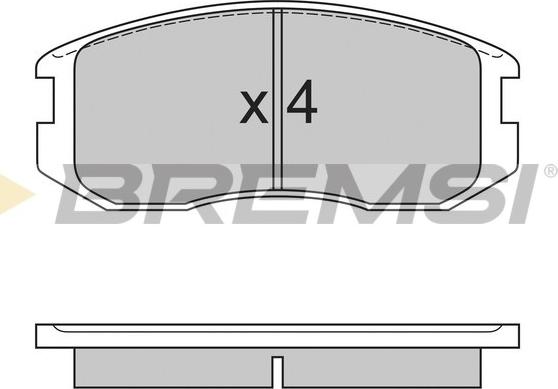 Bremsi BP2558 - Тормозные колодки, дисковые, комплект autosila-amz.com