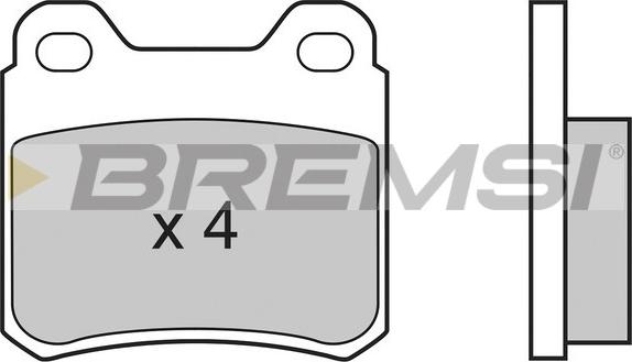 Bremsi BP2507 - Тормозные колодки, дисковые, комплект autosila-amz.com