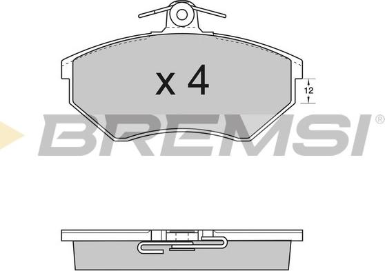 Bremsi BP2532 - Тормозные колодки, дисковые, комплект autosila-amz.com
