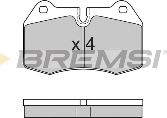 Bremsi BP2660 - Тормозные колодки, дисковые, комплект autosila-amz.com